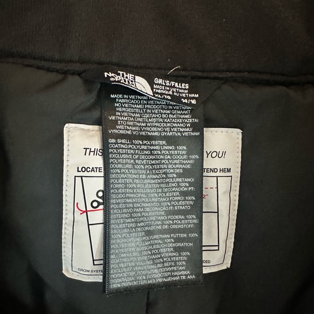 The North Face Freedom Insulated Girls Snow Ski Pants 14/16 - Picture 3 of 4